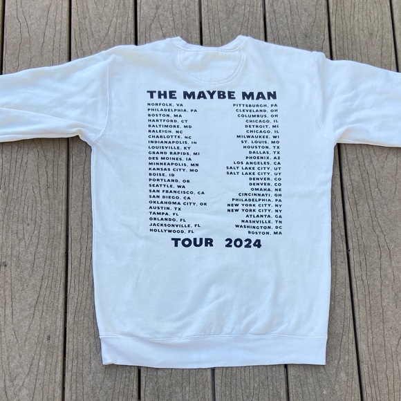 AJR Brothers The Maybe Man Tour 2024 Sweatshirt Band Shirt Double Sided Small - Picture 5 of 8